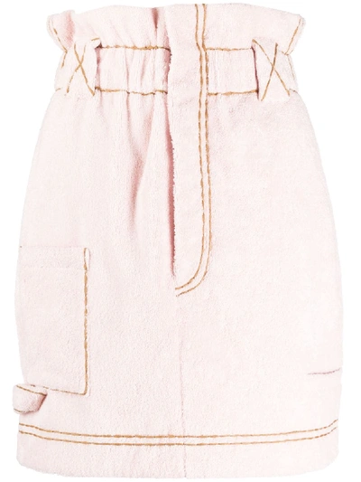 Fendi Paperbag Waist Skirt In Pink