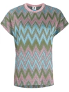 M Missoni Bestickte Bluse In Pink