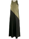 8PM SLEEVELESS TWO-TONE MAXI DRESS