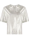 8PM METALLIC CREASED T-SHIRT