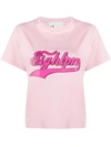 8pm Crew-neck Logo T-shirt In Pink