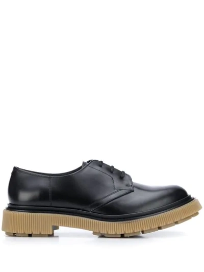 Adieu Type 132 Rubber-sole Derby Shoes In Black