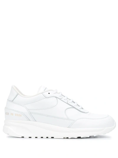 Common Projects Track Classic皮革运动鞋 In White