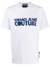 VERSACE JEANS COUTURE CREW NECK PRINTED LOGO T-SHIRT