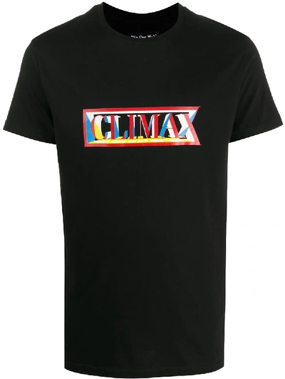 Plùs Que Ma Vìe Climax Graphic Print T-shirt In Black