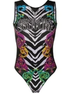 VERSACE JEANS COUTURE SLEEVELESS TIGER PRINT BODY