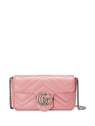 Gucci Gg Marmont Matelassé Shoulder Bag In Pink