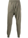 Thom Krom Drawstring Track Trousers In Green