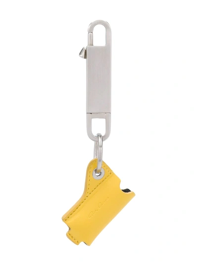 Rick Owens Pouch Keyring In Yellow