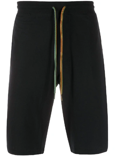 Paul Smith Logo Patch Track Shorts In Black