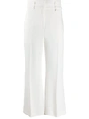 Pucci Flared Cropped Trousers In White