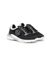 Philipp Plein Runner Crystal Logo Sneakers In Black