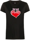 PINKO SEQUIN HEART T-SHIRT