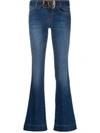 PINKO FLARE-FIT BELTED JEANS