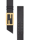 FENDI LEATHER BELT BLACK,11357375