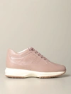HOGAN SNEAKERS IN PEARL LEATHER WITH PERFORATED H,11357880