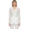 CECILIE BAHNSEN CECILIE BAHNSEN WHITE ORGANZA KAPRI BLAZER