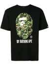 Bape T-shirt Mit Logo-print In Black