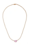 ANITA KO HEPBURN 18K ROSE GOLD; SAPPHIRE; AND DIAMOND NECKLACE,764059