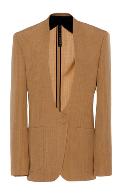 Petar Petrov Jaclyn Silk-blend Blazer In Neutral