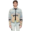 AMIRI AMIRI BLUE DENIM JIMI HENDRIX TRUCKER JACKET