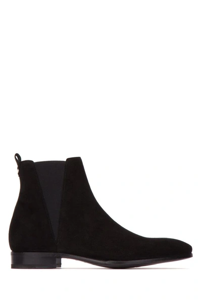 Dolce & Gabbana Logo Ankle Boots In Black