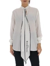 GIVENCHY GIVENCHY LOGO TIE BLOUSE
