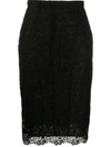 PINKO FITTED MIDI SKIRT