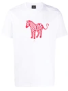 PS BY PAUL SMITH ZEBRA PRINT T-SHIRT