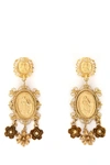 DOLCE & GABBANA DOLCE & GABBANA MADONNA EMBELLISHED EARRINGS