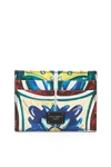 DOLCE & GABBANA Dolce & Gabbana Majolica Print Cardholder