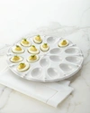 Juliska Berry & Thread Deviled Egg Platter - Whitewash In Whitewash