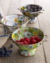 Mackenzie-childs Small Flower Market Colander In White