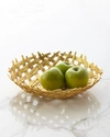 Michael Aram Woven Palm Centerpiece In Gold