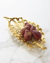 Michael Aram Palm Centerpiece Platter In Gold