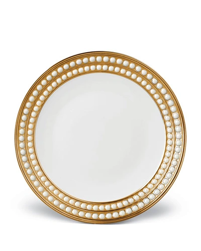 L'OBJET PERLEE GOLD DESSERT PLATE,PROD220150250