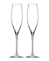 Waterford Crystal Elegance Champagne Flutes, Set Of 2 In Clear