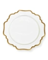 ANNA WEATHERLEY ANTIQUED WHITE DESSERT PLATE,PROD199430100