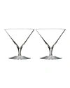 WATERFORD CRYSTAL ELEGANCE MARTINI GLASSES, SET OF 2,PROD183770060