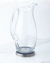 NEIMAN MARCUS TALL GLASS & PEWTER PITCHER,PROD186510184