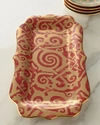 L'objet Fortuny Rectangular Platter In Maori Red