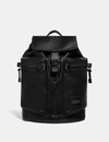 Coach Black Pacer Utility Backpack In Ji/black