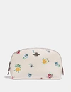 COACH COSMETIC CASE 17 WITH WILDFLOWER PRINT,1084 V5CHK