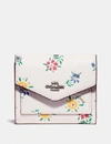 COACH SMALL WALLET WITH WILDFLOWER PRINT,1131 V5CHK