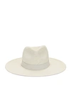 Janessa Leone Zoe Raffia Hat In Bleach