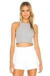 Beyond Yoga Spacedye Studio Cropped Tank In Silver Mist