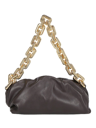 Bottega Veneta The Chain Pouch In Fondente-gold