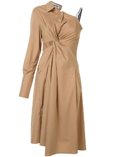 Ground Zero Asymmetrisches Hemdkleid In Brown