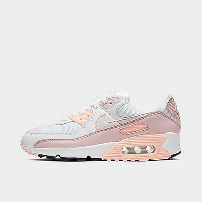 Nike Women's Air Max 90 Premium Casual Shoes In White