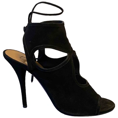 Pre-owned Aquazzura Sexy Thing Sandals In Black